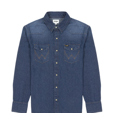 Wrangler Jeanshemd 27MW Dark Stone Größe S, M, L, XL, XXL, 3XL, 4XL