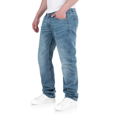 Timezone EduardoTZ 3041 Eduardo Slim Fit Jeanshose - Blue Denim Wash Bequeme Herrenjeans