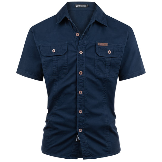 Falkenstejn Kurzarmhemd dunkelblau - City-Kaufhaus Herber GmbH