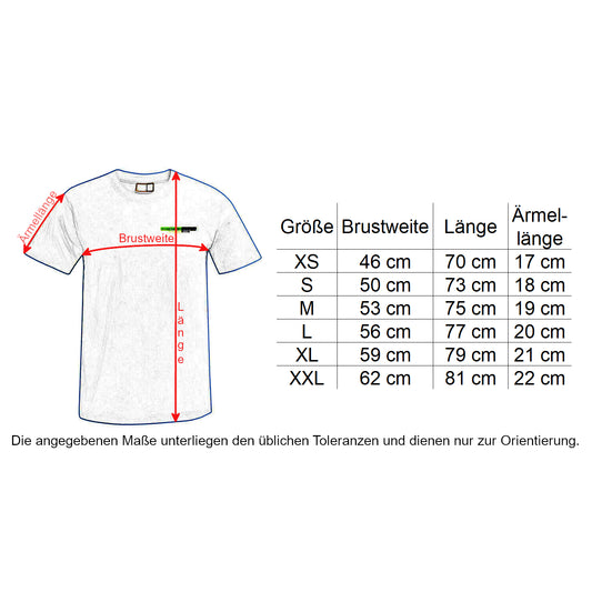 Oberbarnim Schulen Jungen/Herren T-Shirt Größentabelle - City-Kaufhaus Herber GmbH