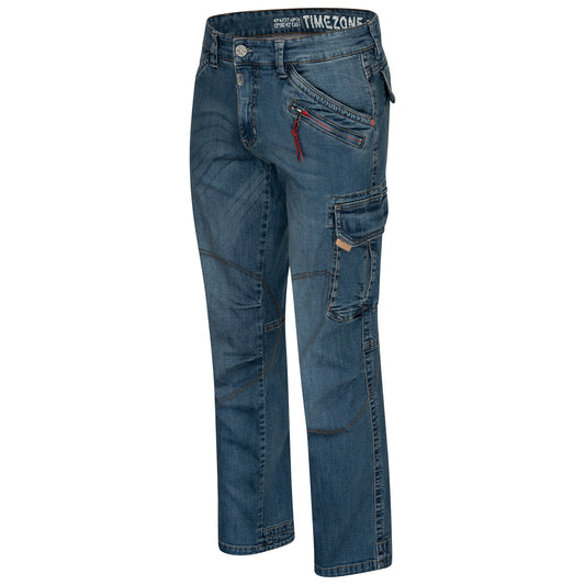 Timezone Cargojeans Benito 3387 Scrub Blue Wash - City-Kaufhaus Herber GmbH