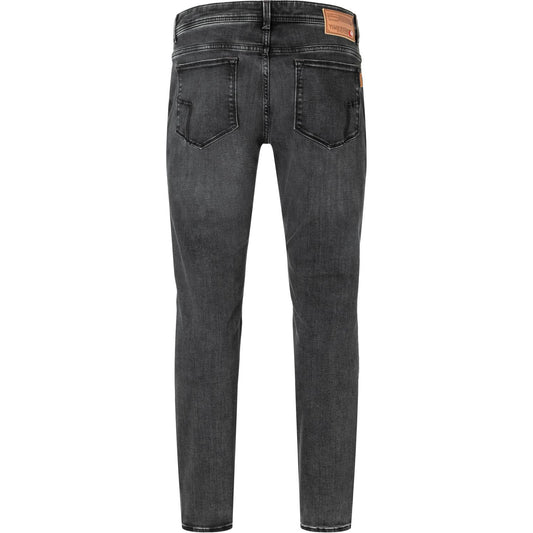 Timezone Stretchjeans Slim EduardoTZ 9893 carbon black wash Rückansicht - City-Kaufhaus Herber GmbH