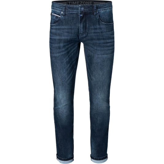 Timezone Stretchjeans Slim ScottTZ 3457 night blue wash Vorderansicht - City-Kaufhaus Herber GmbH