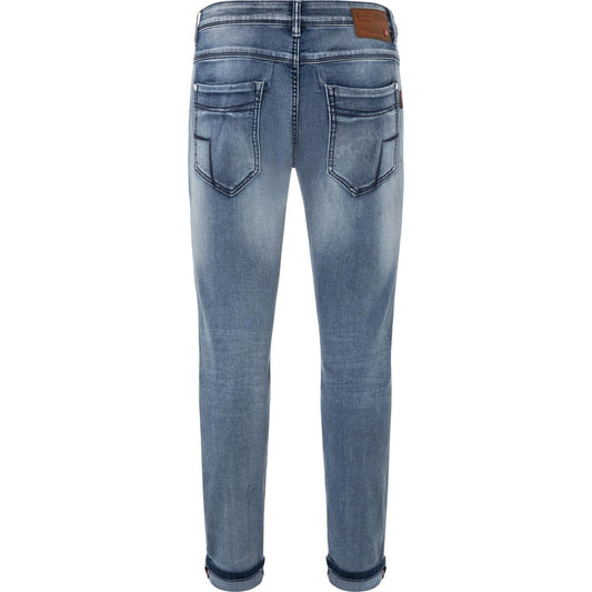Timezone Stretchjeans Slim ScottTZ 3636 antique blue wash Rückansicht - City-Kaufhaus Herber GmbH