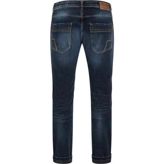 Timezone Stretchjeans Slim ScottTZ 3767 indigo dust wash Rückansicht - City-Kaufhaus Herber GmbH