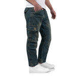 Timezone Herren Cargo Jeans Hose Benito TZ 3983 urban Indigo