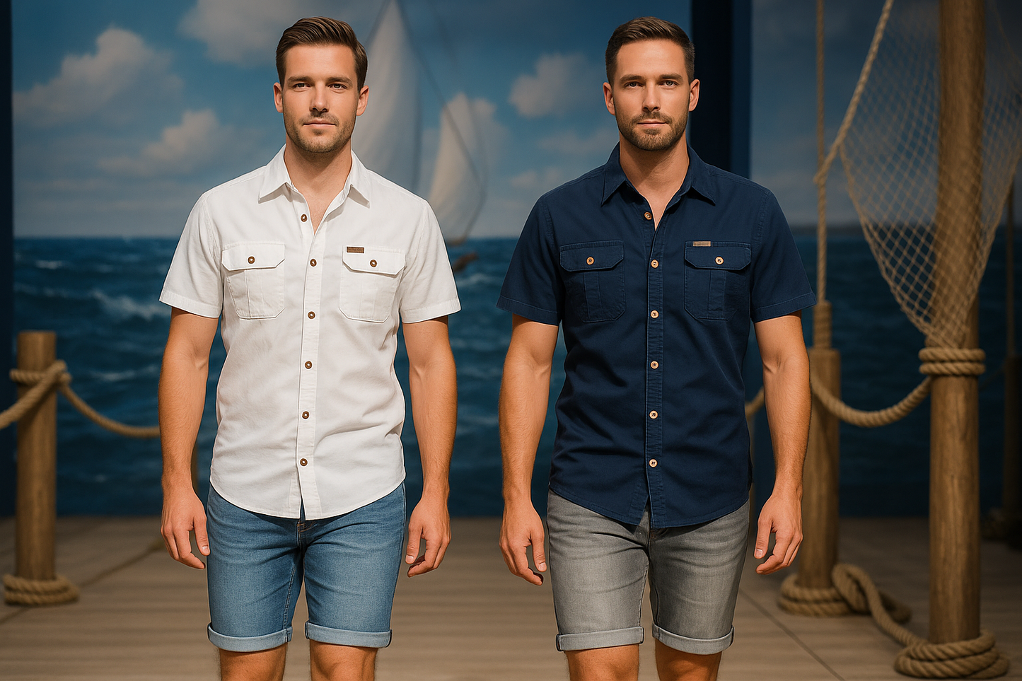 FALKENSTEJN Herren-Kurzarmhemd aus 100% Baumwolle – atmungsaktiv, pflegeleicht, klassischer Schnitt mit Brusttaschen, ideal für Freizeit & Büro, in Größen S-XXL