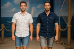 FALKENSTEJN Herren-Kurzarmhemd aus 100% Baumwolle – atmungsaktiv, pflegeleicht, klassischer Schnitt mit Brusttaschen – Freizeit & Büro – S–XXL