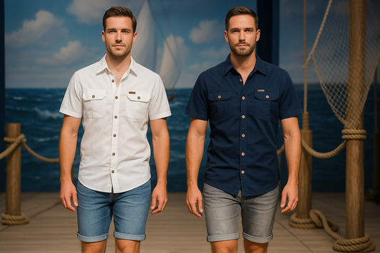 FALKENSTEJN Herren-Kurzarmhemd aus 100% Baumwolle – atmungsaktiv, pflegeleicht, klassischer Schnitt mit Brusttaschen, ideal für Freizeit & Büro, in Größen S-XXL