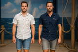 FALKENSTEJN Herren-Kurzarmhemd aus 100% Baumwolle – atmungsaktiv, pflegeleicht, klassischer Schnitt mit Brusttaschen, ideal für Freizeit & Büro, in Größen S-XXL