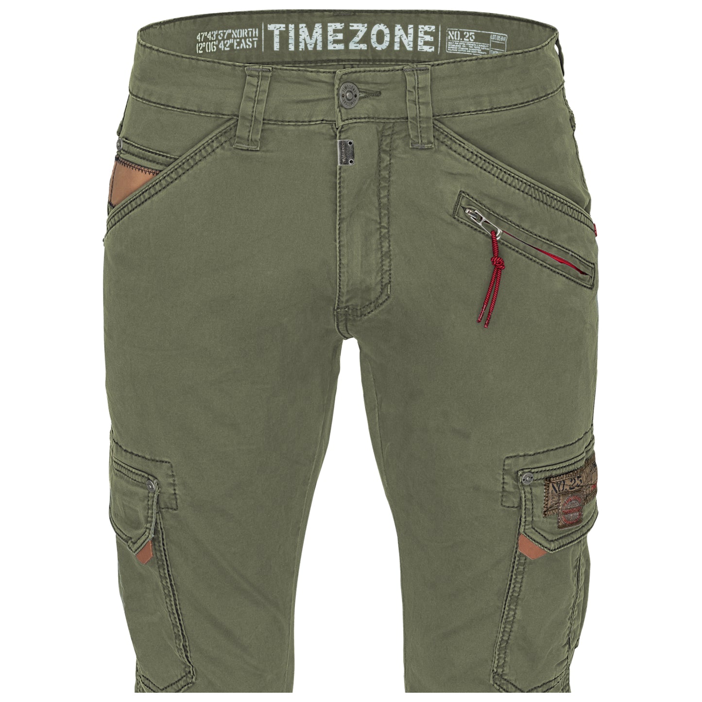 Timezone Cargohose Roger 4055 Washed Kaki - City-Kaufhaus Herber GmbH