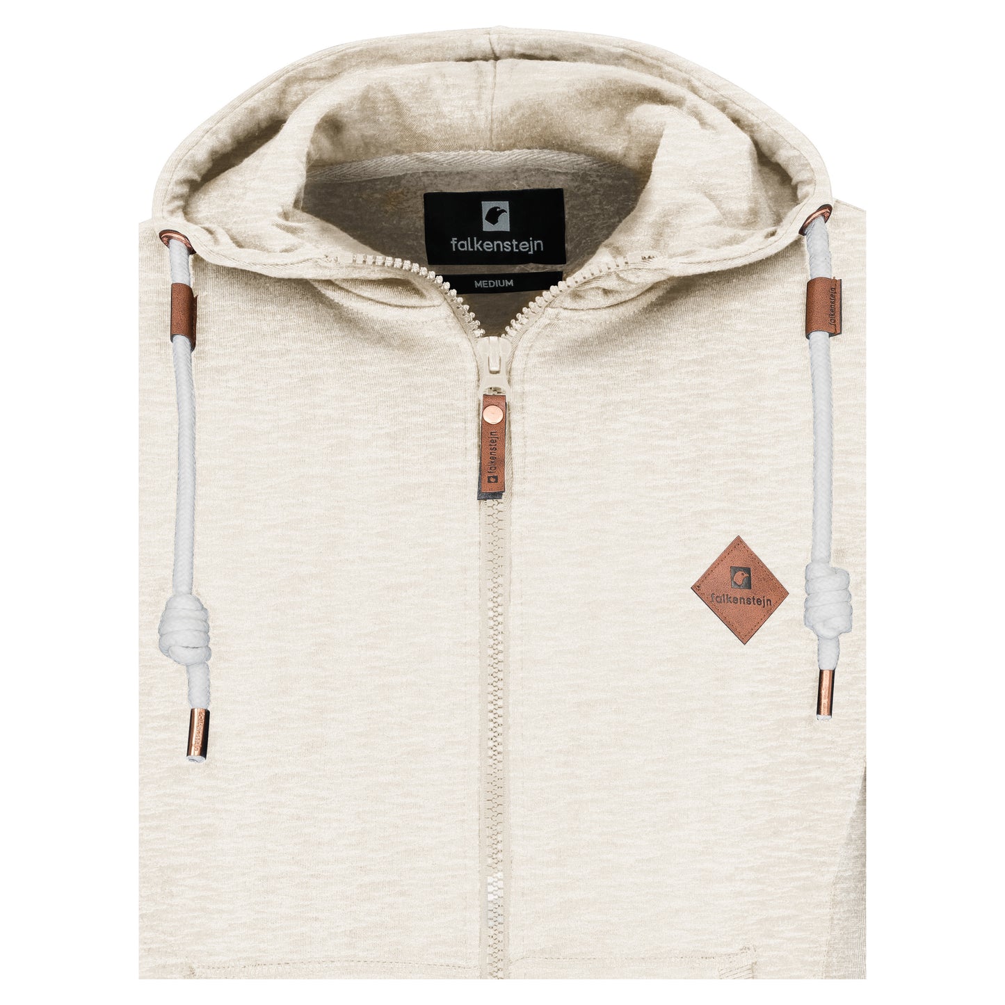 Falkenstejn Kapuzensweatjacke Colesburg Ecru Mix - City-Kaufhaus Herber GmbH
