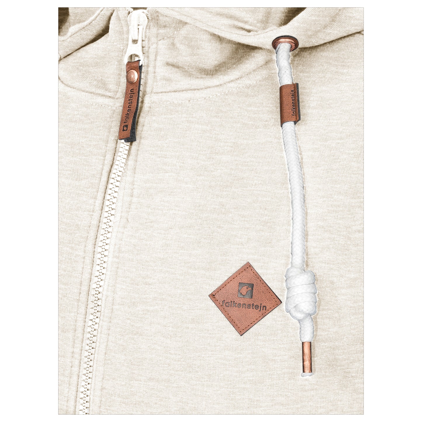 Falkenstejn Kapuzensweatjacke Colesburg Ecru Mix - City-Kaufhaus Herber GmbH