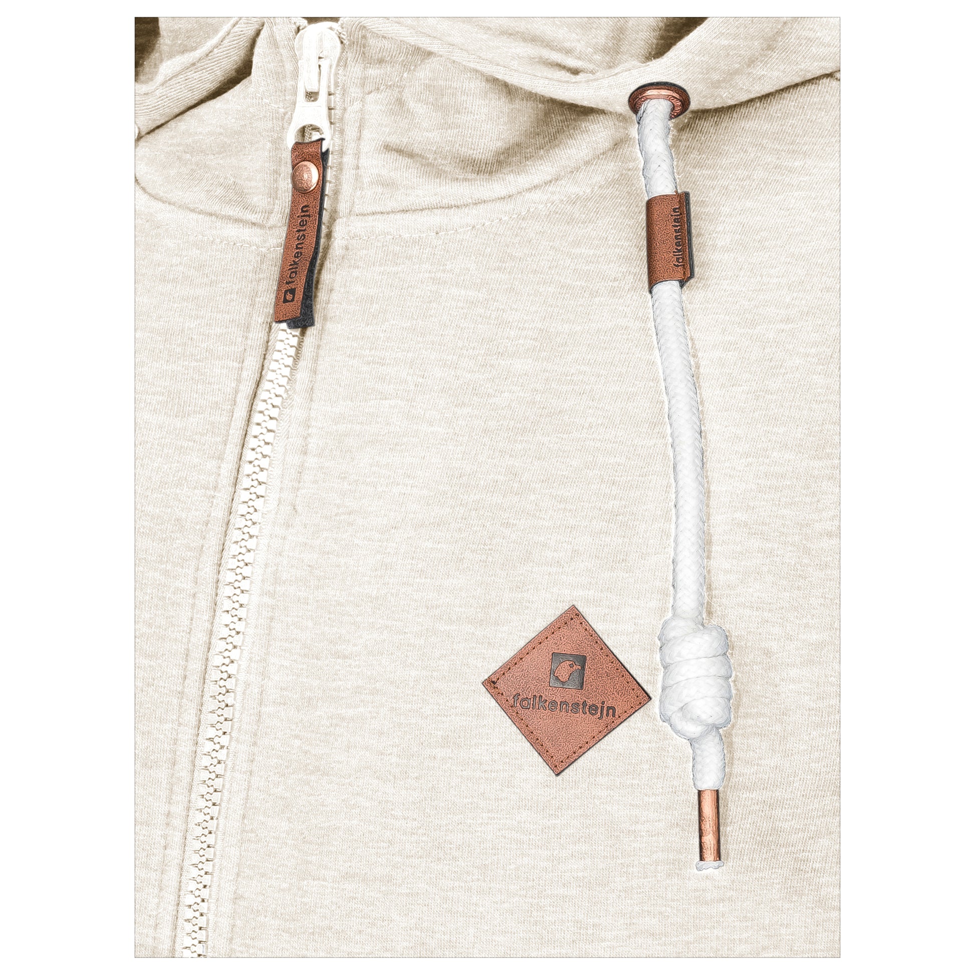 Falkenstejn Kapuzensweatjacke Colesburg Ecru Mix - City-Kaufhaus Herber GmbH