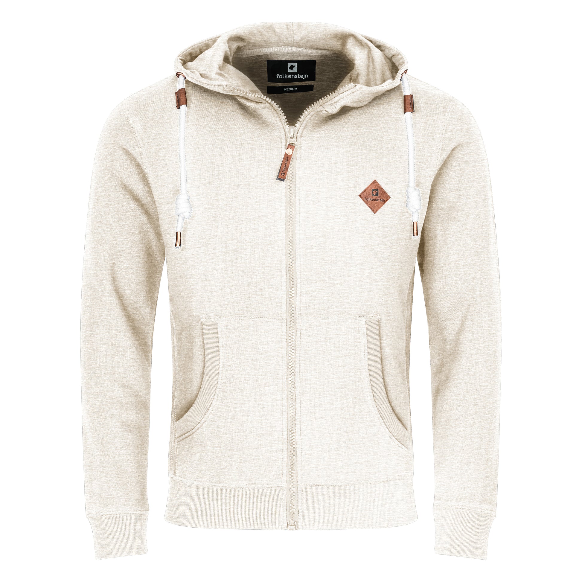 Falkenstejn Kapuzensweatjacke Colesburg Ecru Mix - City-Kaufhaus Herber GmbH