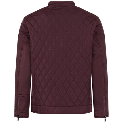 Falkenstejn Steppjacke Ilian dark red Rückansicht - City-Kaufhaus Herber GmbH