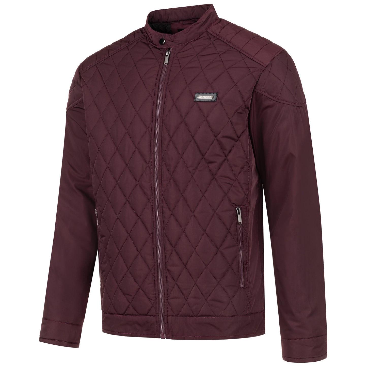 Falkenstejn Steppjacke Ilian dark red Schrägansicht - City-Kaufhaus Herber GmbH