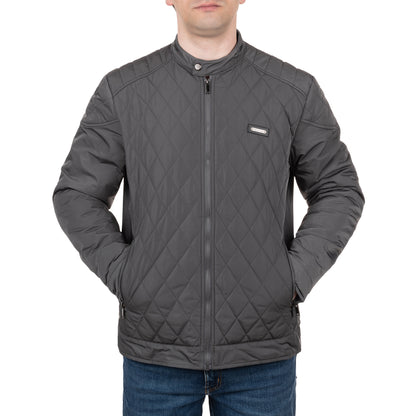 Falkenstejn Steppjacke Ilian grey Vorderansicht am Model - City-Kaufhaus Herber GmbH
