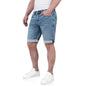 Falkenstejn Mads Jeansshorts salty bleach Schrägansicht am Model - City-Kaufhaus Herber GmbH