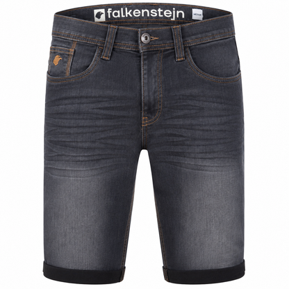 Falkenstejn Mads Jeansshorts black Vorderansicht - City-Kaufhaus Herber GmbH