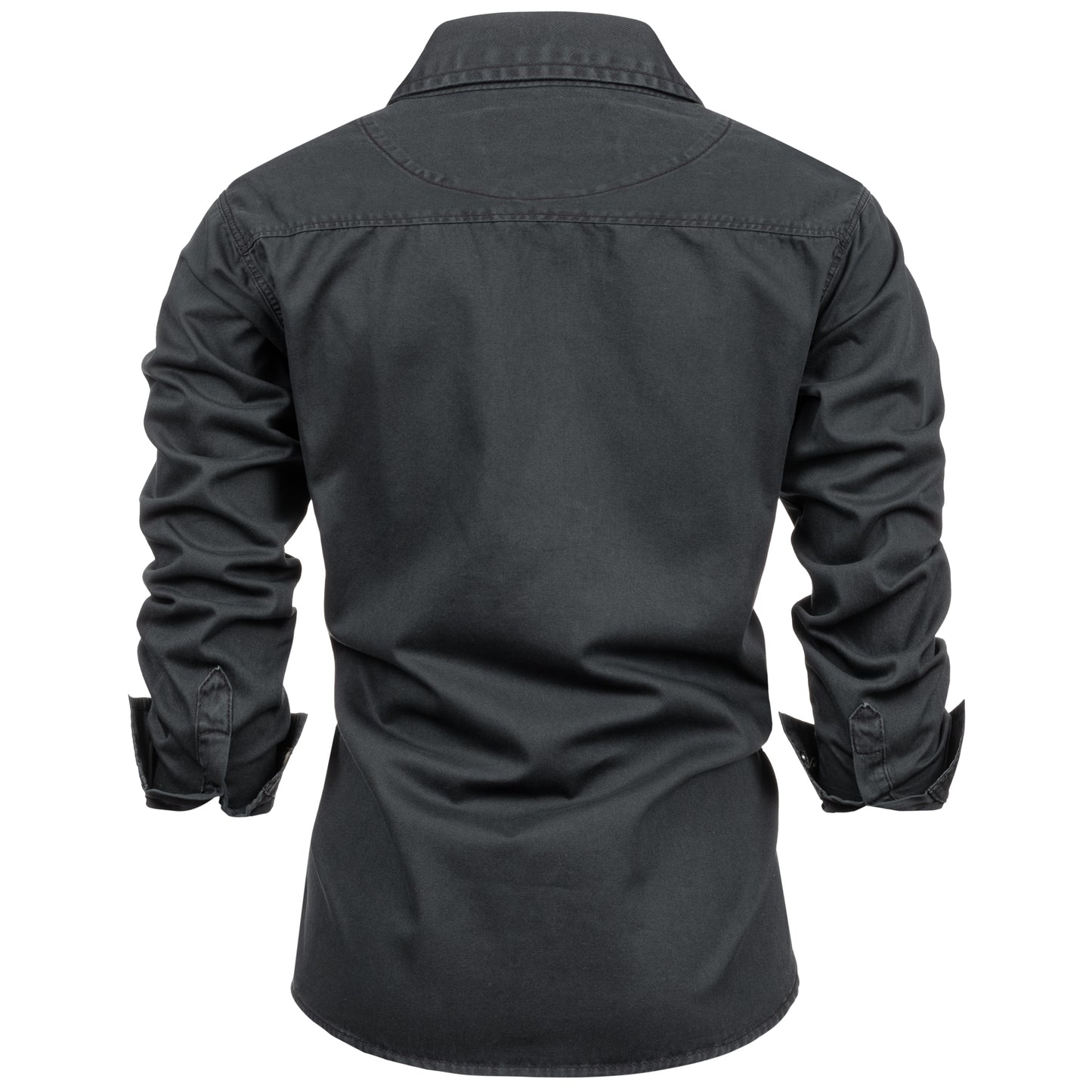 Falkenstejn Herren-Hemd Riccaldo black Rückansicht - City-Kaufhaus Herber GmbH