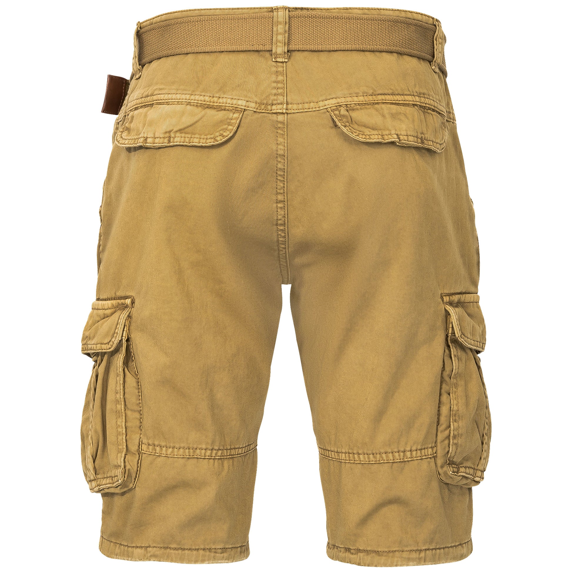 Indicode Cargoshorts Kjeld amber Rückansicht - City-Kaufhaus Herber GmbH