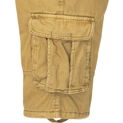 Indicode Cargoshorts Kjeld amber Detailansicht Cargotasche - City-Kaufhaus Herber GmbH