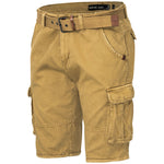 Indicode Cargoshorts Kjeld amber Schrägansicht - City-Kaufhaus Herber GmbH