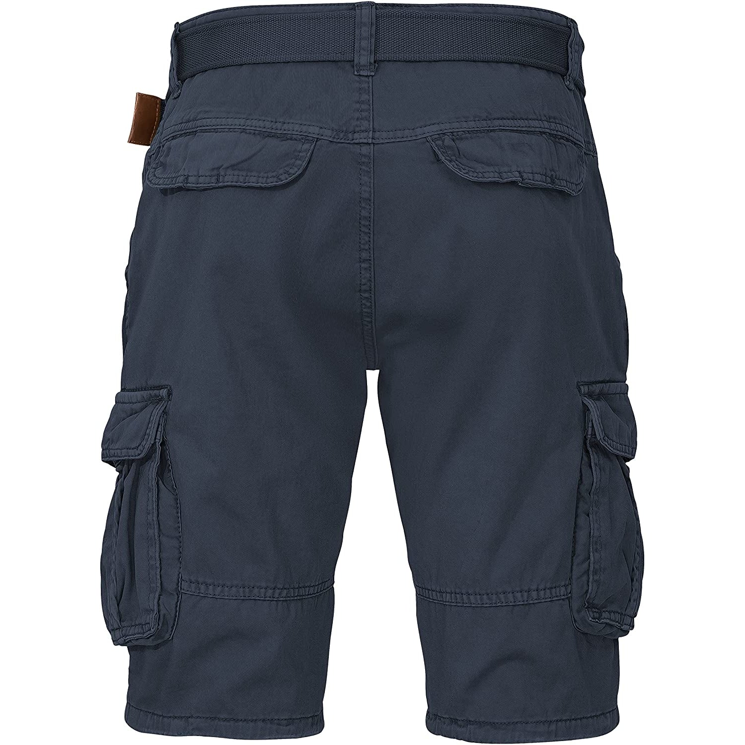 Indicode Cargoshorts Kjeld navy Rückansicht - City-Kaufhaus Herber GmbH