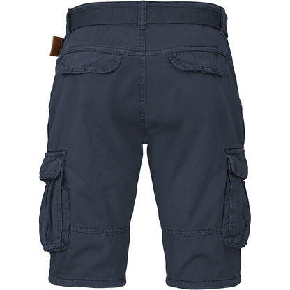 Indicode Cargoshorts Kjeld navy Rückansicht - City-Kaufhaus Herber GmbH