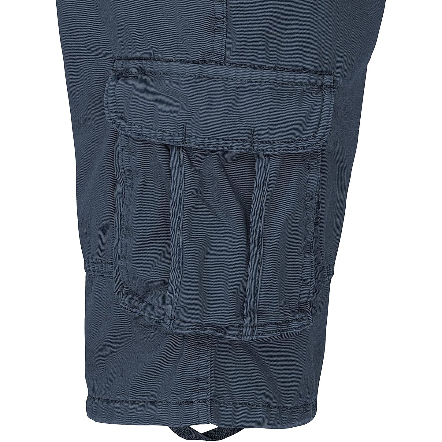Indicode Cargoshorts Kjeld navy Detailansicht Cargotasche - City-Kaufhaus Herber GmbH