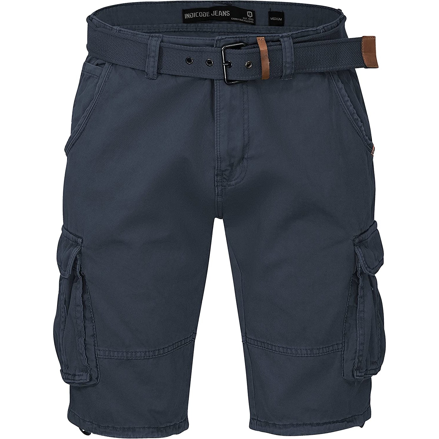 Indicode Cargoshorts Kjeld navy Vorderansicht - City-Kaufhaus Herber GmbH
