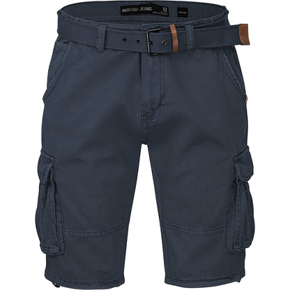 Indicode Cargoshorts Kjeld navy Vorderansicht - City-Kaufhaus Herber GmbH