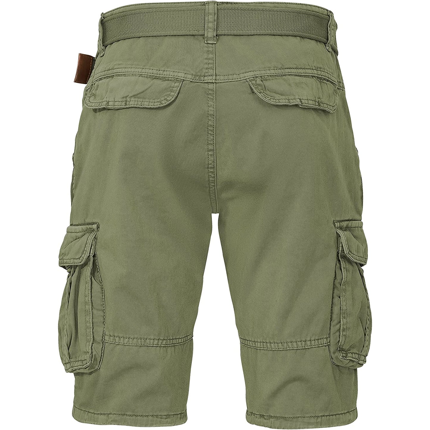 Indicode Cargoshorts Kjeld army Rückansicht - City-Kaufhaus Herber GmbH
