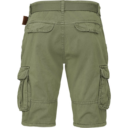 Indicode Cargoshorts Kjeld army Rückansicht - City-Kaufhaus Herber GmbH