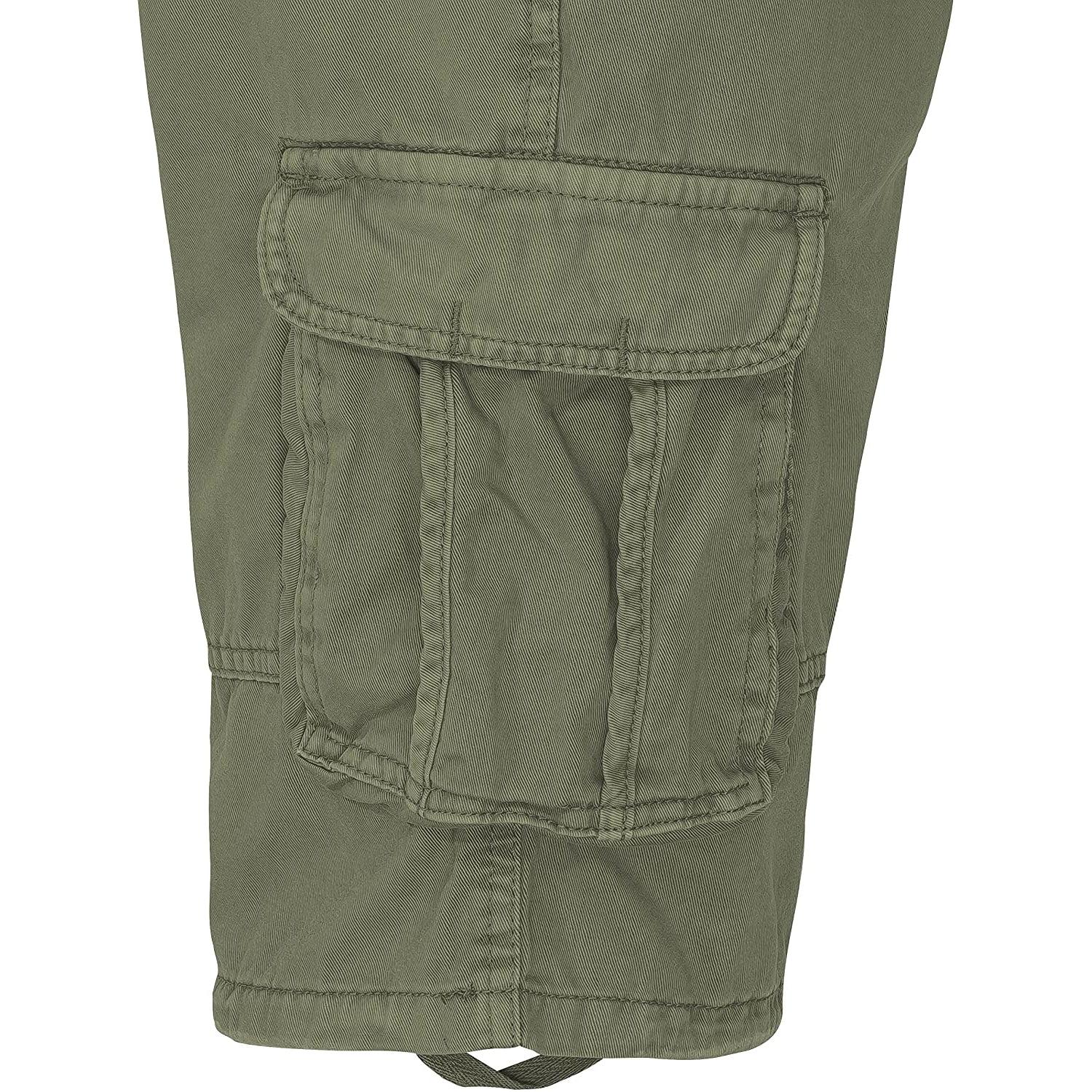 Indicode Cargoshorts Kjeld army Detailansicht Cargotasche - City-Kaufhaus Herber GmbH
