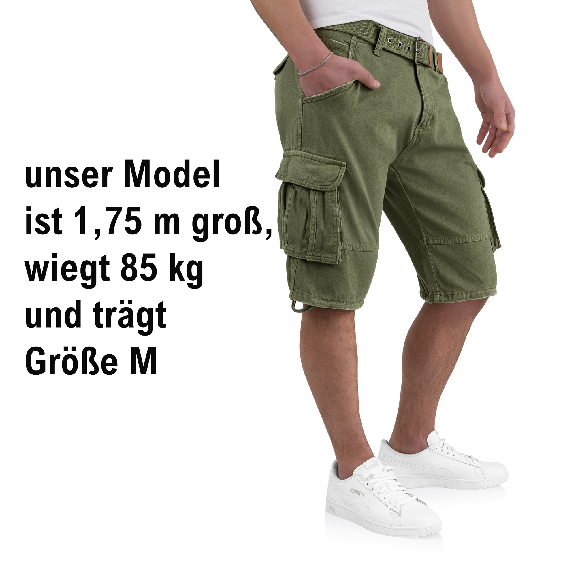 Indicode Cargoshorts Kjeld army - City-Kaufhaus Herber GmbH