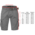 Indicode Cargoshorts Kjeld raven Größentabelle - City-Kaufhaus Herber GmbH