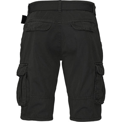 Indicode Cargoshorts Kjeld black Rückansicht - City-Kaufhaus Herber GmbH