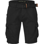 Indicode Cargoshorts Kjeld black Vorderansicht - City-Kaufhaus Herber GmbH