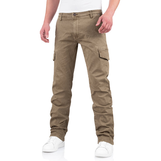 Indicode Hose Mapp carpers Schrägansicht am Model - City-Kaufhaus Herber GmbH