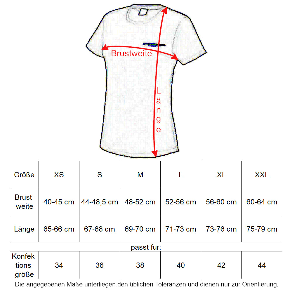 Oberbarnim Schulen Mädchen/Damen Sportshirt Größentabelle - City-Kaufhaus Herber GmbH