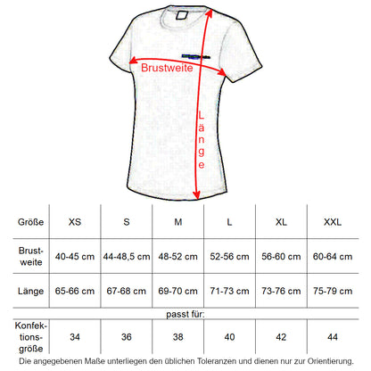 Oberbarnim Schulen Mädchen/Damen Sportshirt Größentabelle - City-Kaufhaus Herber GmbH