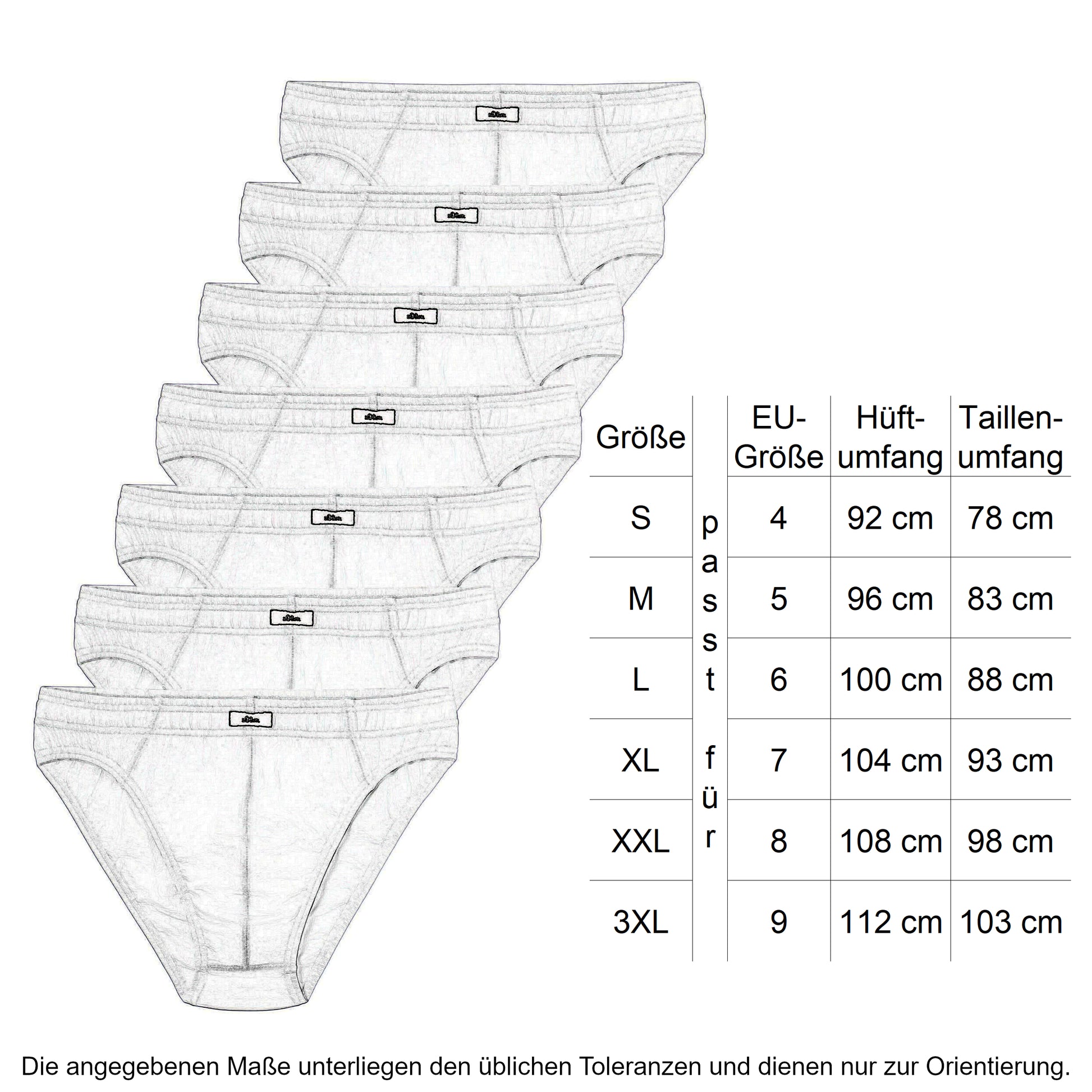 s.Oliver Slips 7 Stück Größentabelle - City-Kaufhaus Herber GmbH
