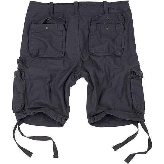 Surplus Airborne Vintage Shorts 17 anthrazit Rückansicht - City-Kaufhaus Herber GmbH