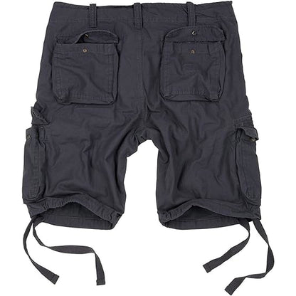 Surplus Airborne Vintage Shorts 17 anthrazit Rückansicht - City-Kaufhaus Herber GmbH