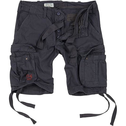 Surplus Airborne Vintage Shorts 17 anthrazit Vorderansicht - City-Kaufhaus Herber GmbH