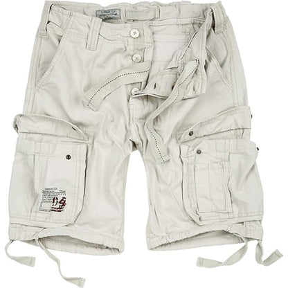 Surplus Airborne Vintage Shorts 19 matt weiß Vorderansicht - City-Kaufhaus Herber GmbH