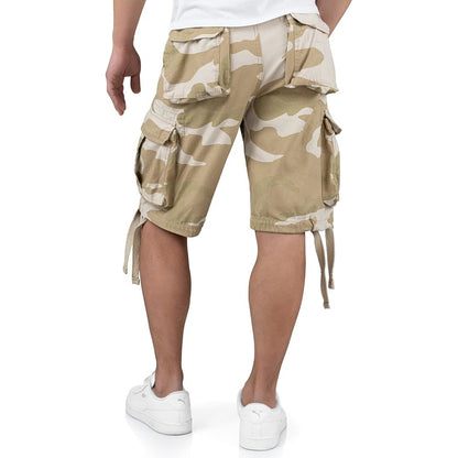 Surplus Airborne Vintage Shorts 55 desertstorm Rückansicht am Model - City-Kaufhaus Herber GmbH