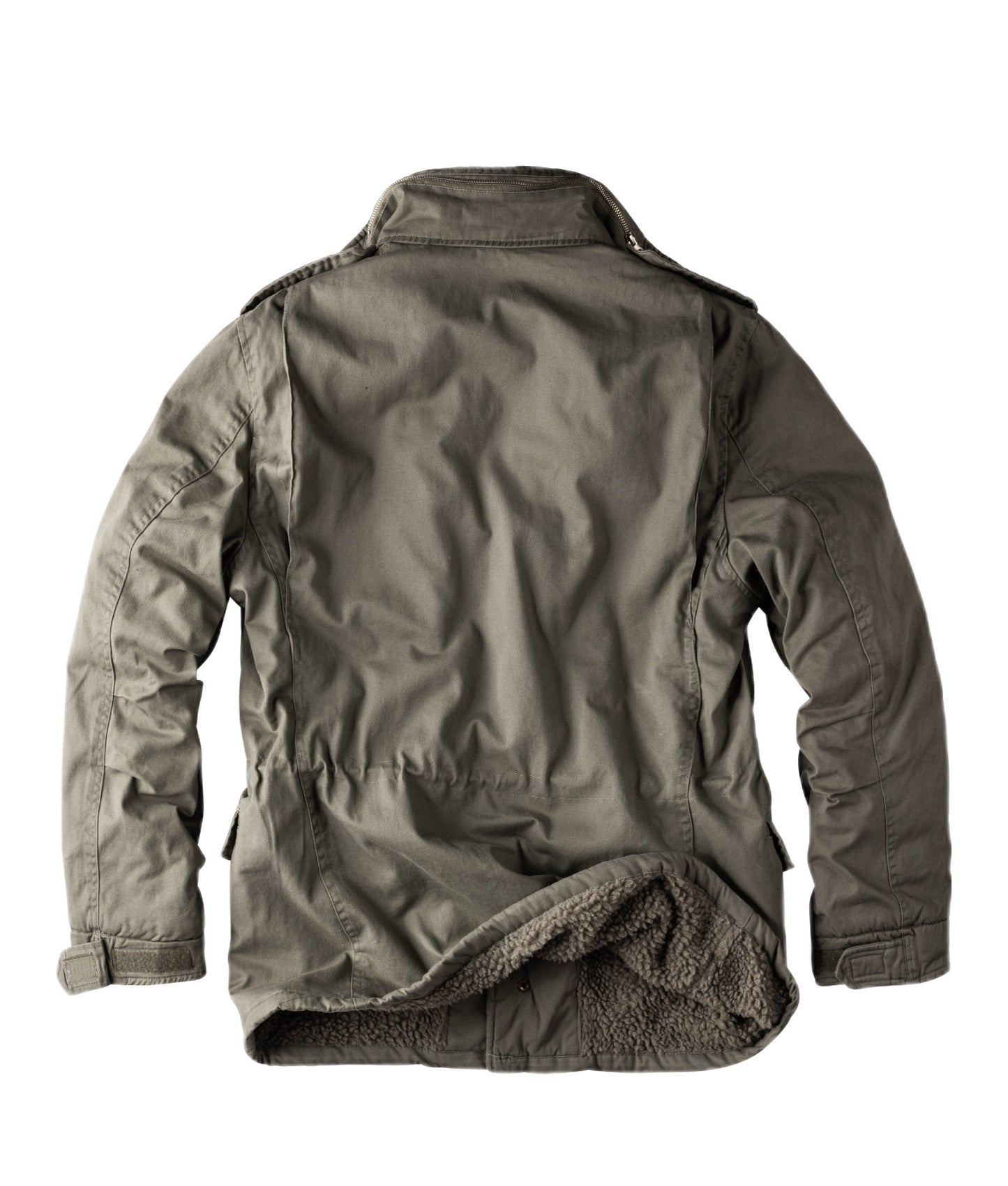 Surplus Raw Vintage Winterjacke Paratrooper Oliv Rückansicht - City-Kaufhaus Herber GmbH